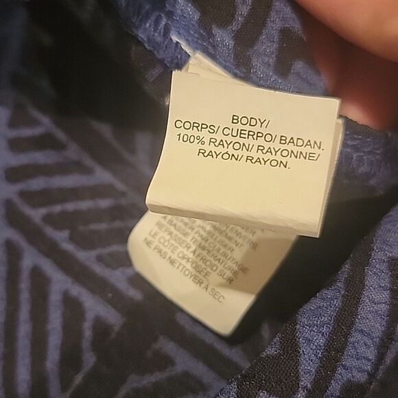 Lucky Brand Blue Boxy Tank Top Sz Small - Picture 6 of 8